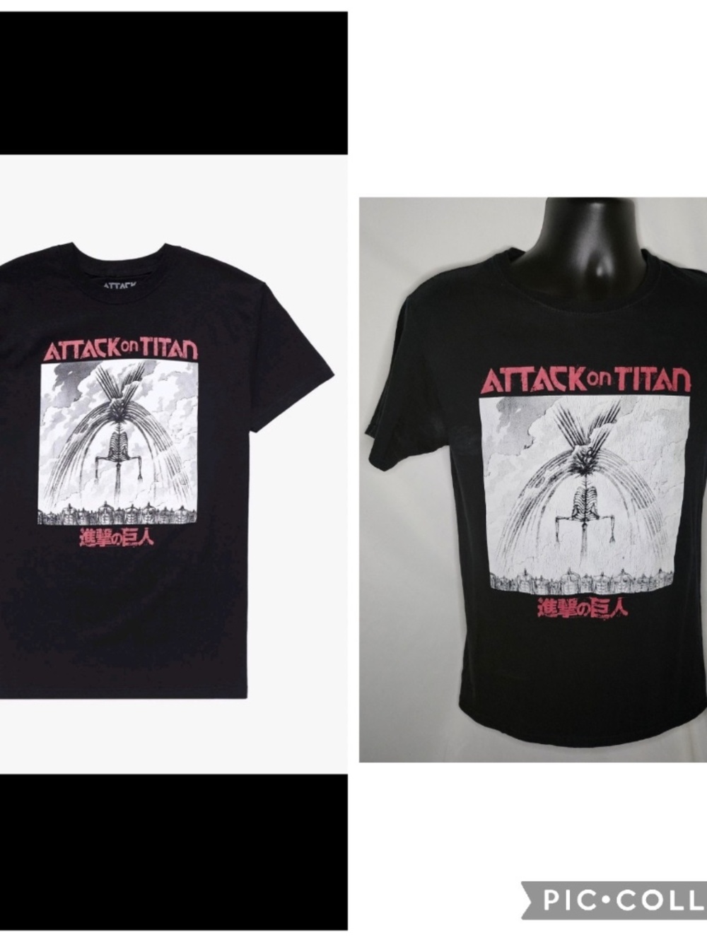 Mens Attack On Titan AOT The Rumbling Manga Panel Eren Yeager Shirt Black Size S